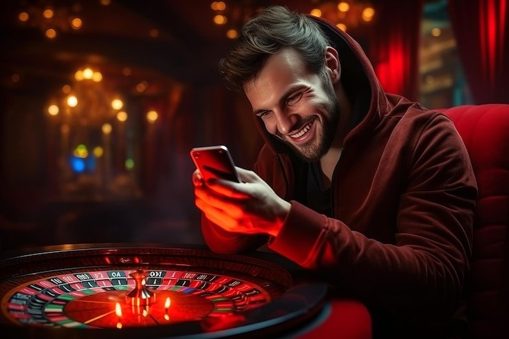 Caishen Wins slot reels and paytable displayed on situs rajabandot mobile app
